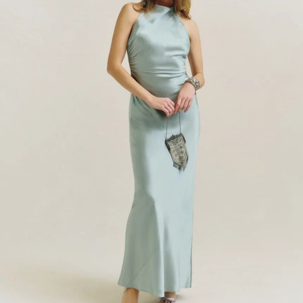 Reformation Anais Silk Dress Size 4 - Picture 6 of 8